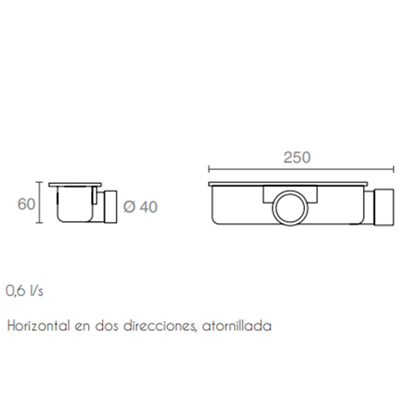 BATHME ZERO PLUS Plato de Ducha Rectangular Gel Coat Color Grafito