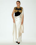 Athena Basque With A Drape & A Slip Skirt By KYNAH, Luxury Indian Fashion & Bridal Wear