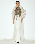 Celeste Basque & Inez Skirt With Lalisa Cape By KYNAH, Luxury Indian Fashion & Bridal Wear