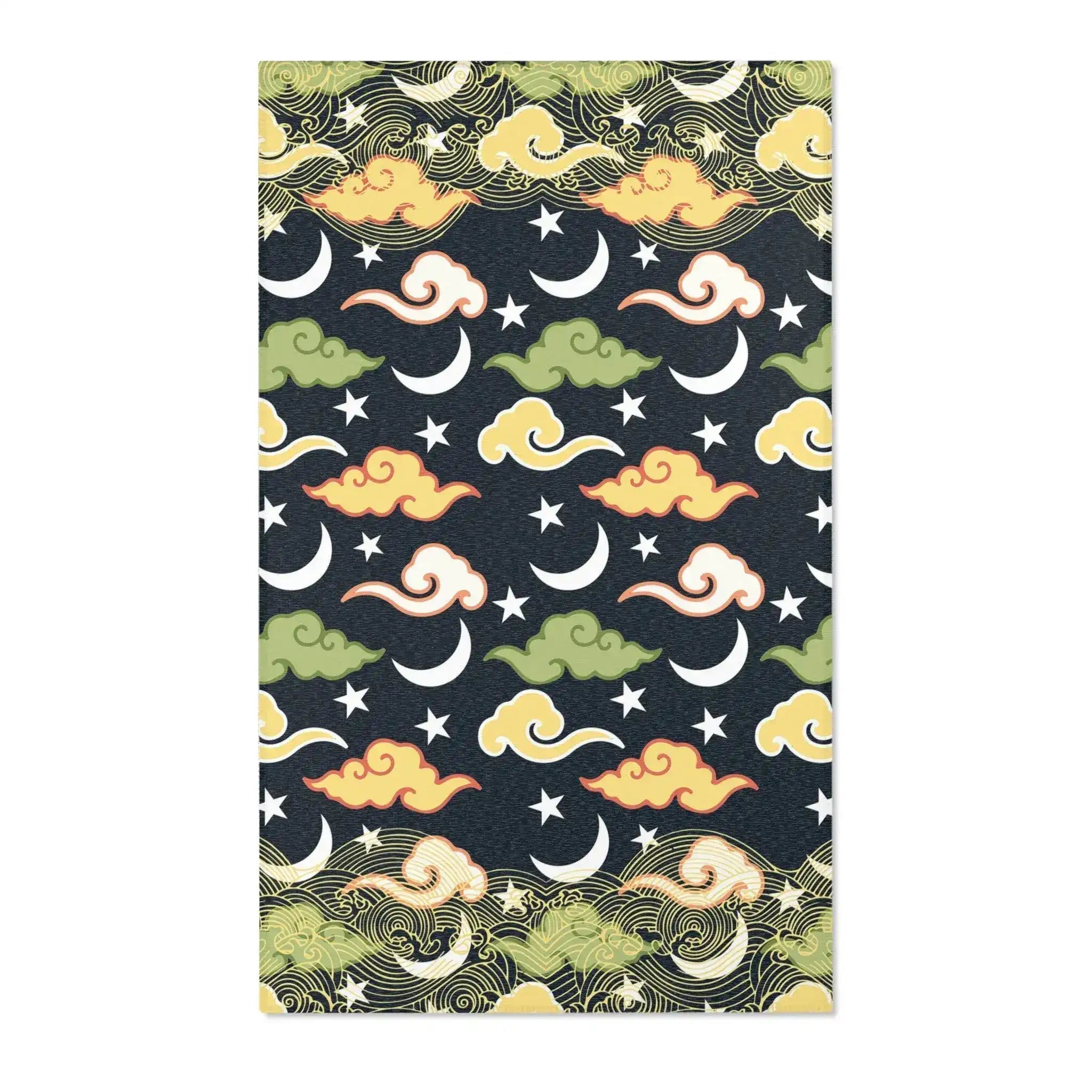 Dreamy Celestial Waves Accent Rug