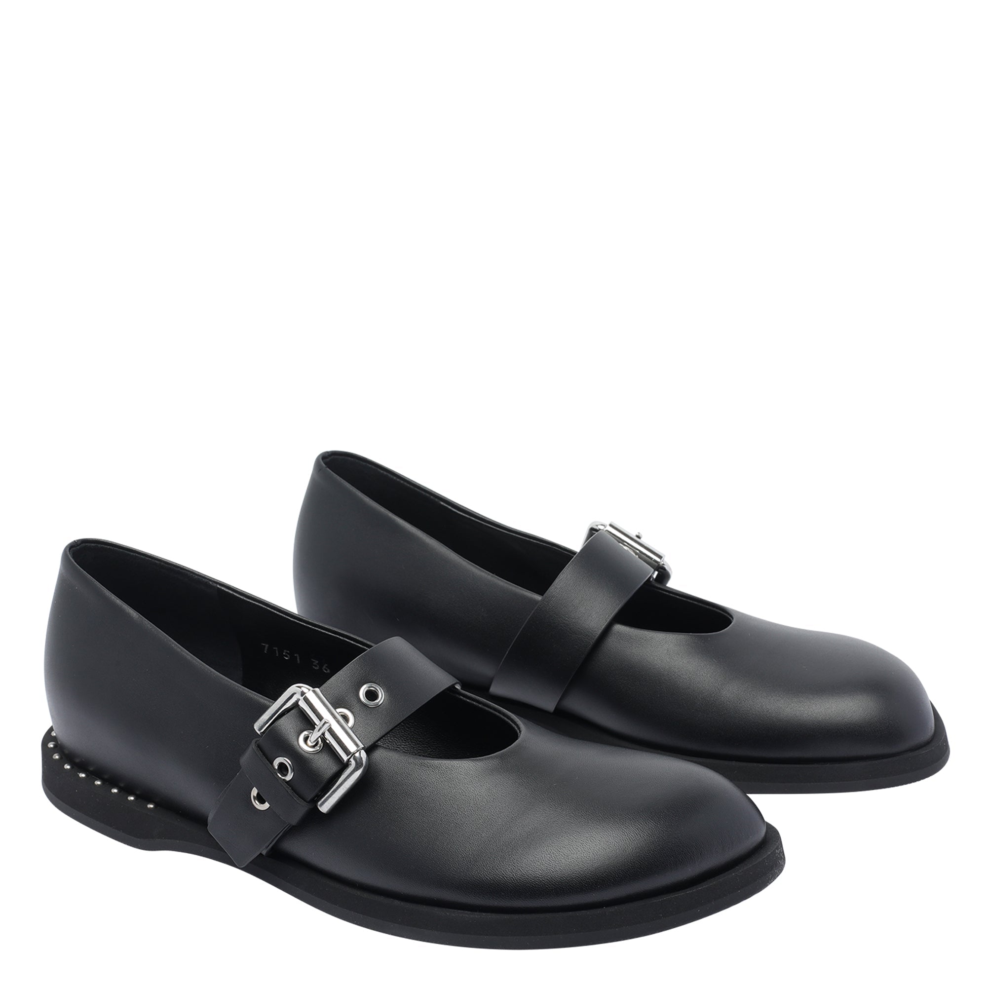 Premiata Flat shoes Black Calf Leather/ Rubber Sole