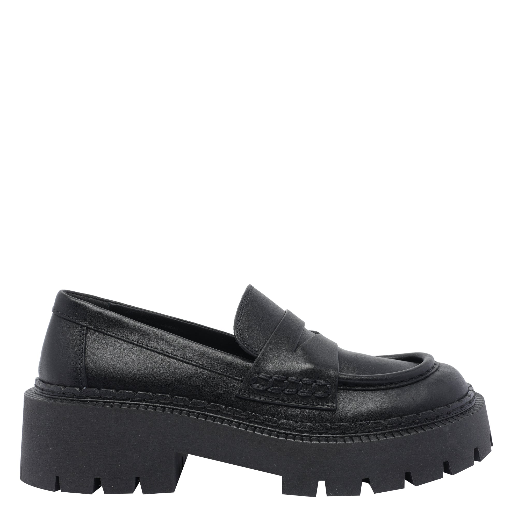 Vic Matie Flat shoes Black Calf Leather/rubber Sole