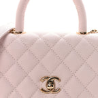 Chanel Caviar Quilted Mini Coco Handle Flap Lilas Lilac