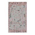 Blush Pink Tribal Medallion Accent Rug