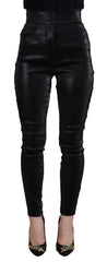 Women's Black Washed Cotton Skinny Denim Jeans Clothing