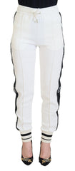Women's White Dg Logo Sweatpants Pants Viscose
