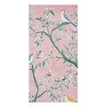 Floral Bird Bath Towel with Pink Background