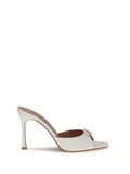 Amina Muaddi Camelia Mule — White