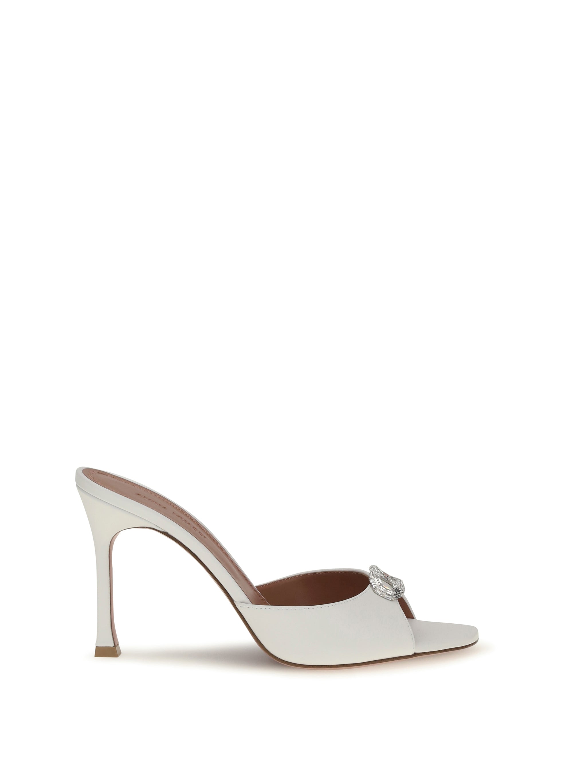 Amina Muaddi Camelia Mule — White