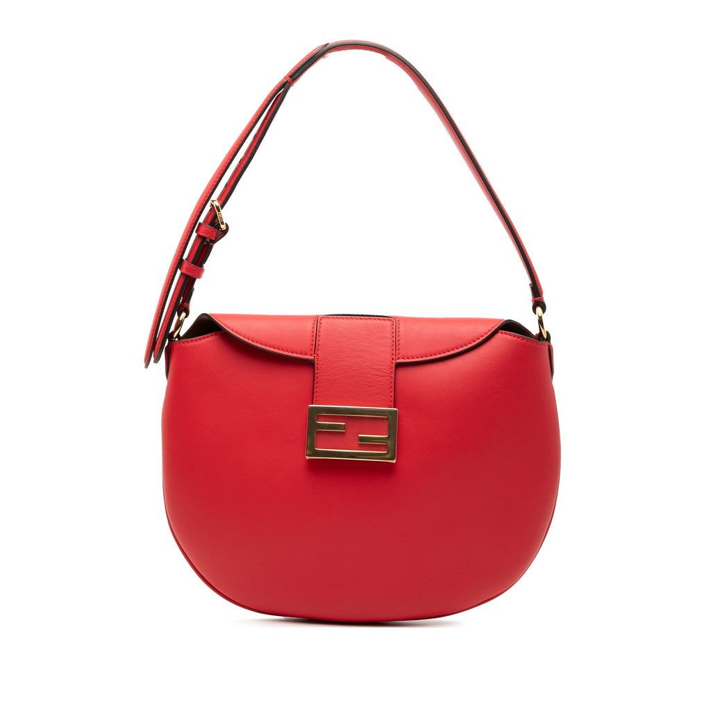 Small Leather Croissant Hobo
