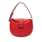 Small Leather Croissant Hobo