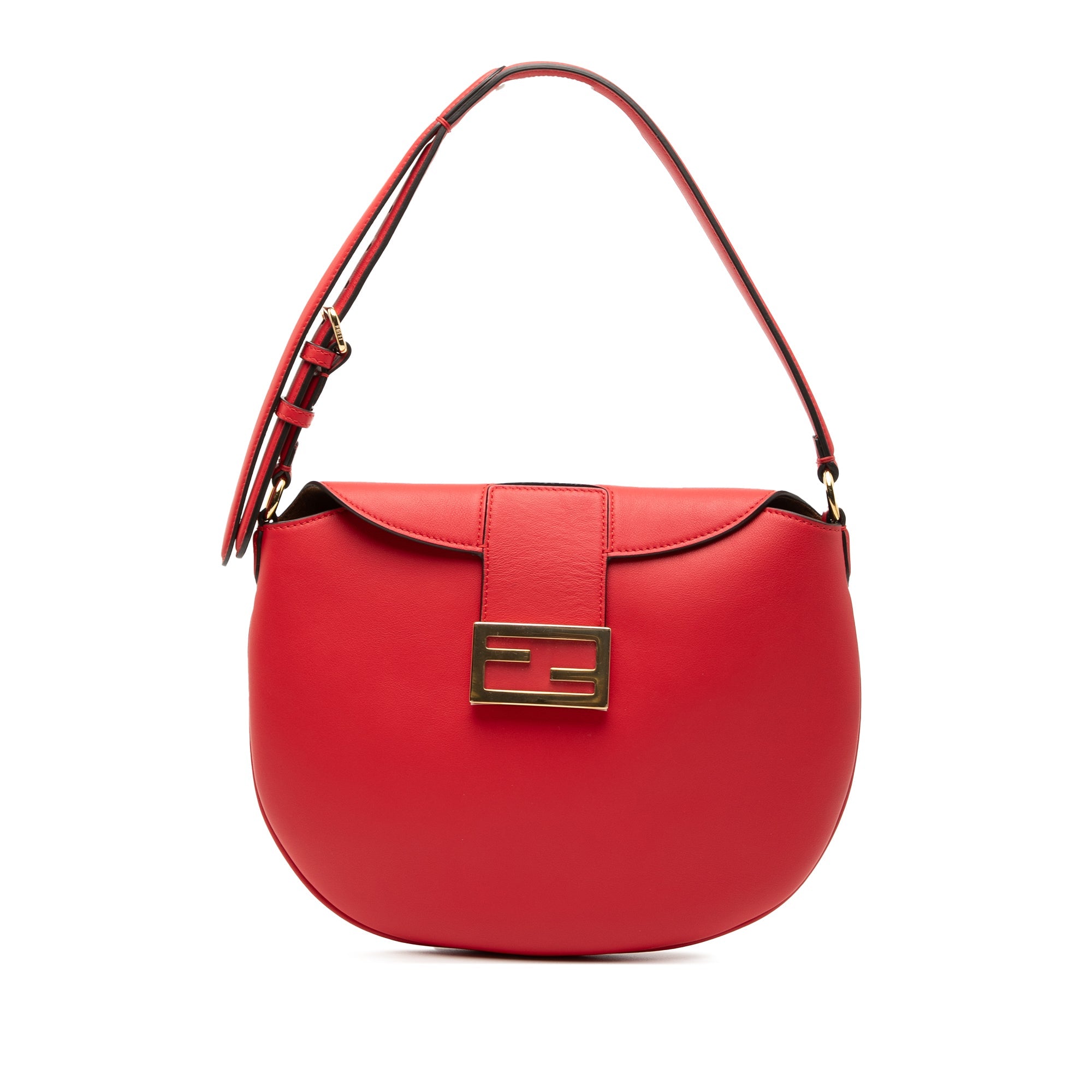 Small Leather Croissant Hobo