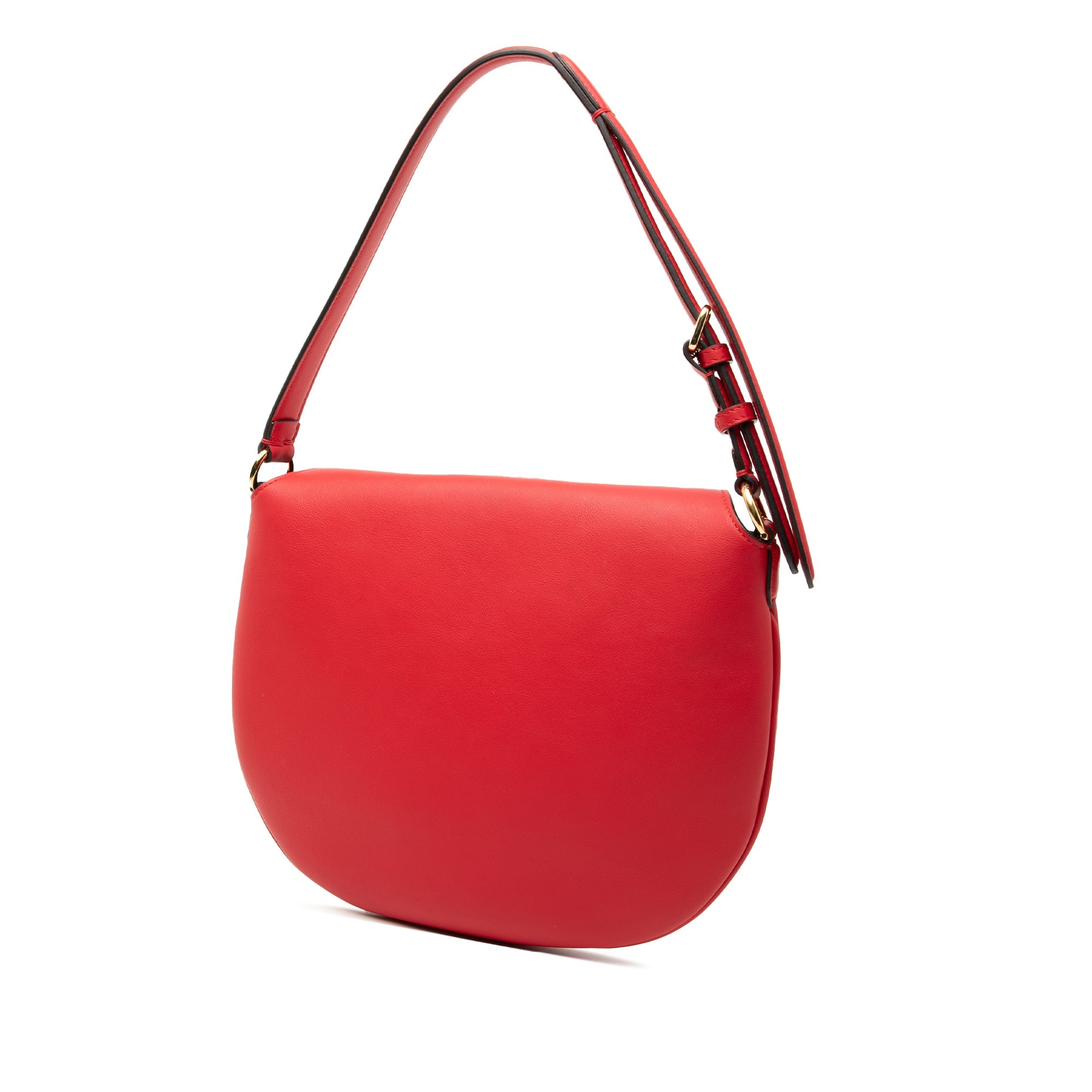 Small Leather Croissant Hobo