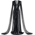 Black Abyss Veil Gown