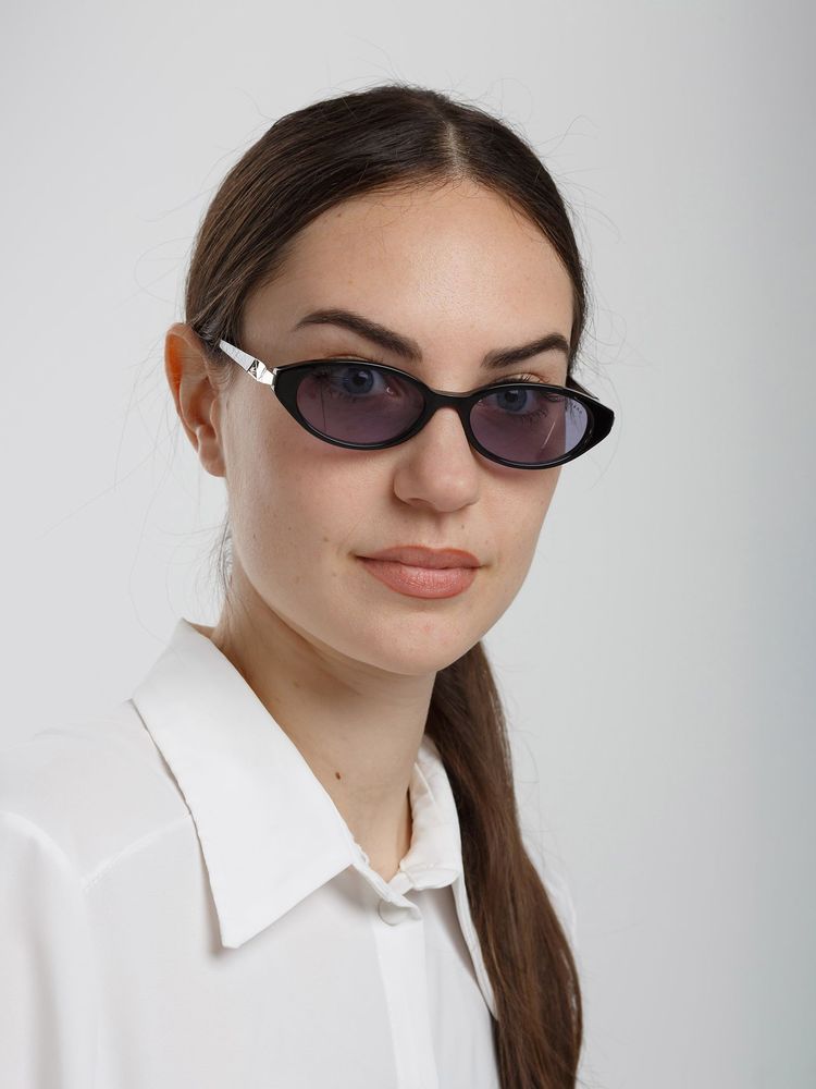 Hickmann Gafas de sol de acetato con tinte morado HI9301 — Negro