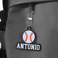 Personalizado Baloncesto Béisbol Deportes Llavero Acrílico Bolsa Etiqueta con Nombre Día del Juego Cumpleaños Regalo para los amantes del deporte