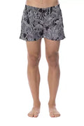 Black Polyester Mens Swimwear And White Clothing