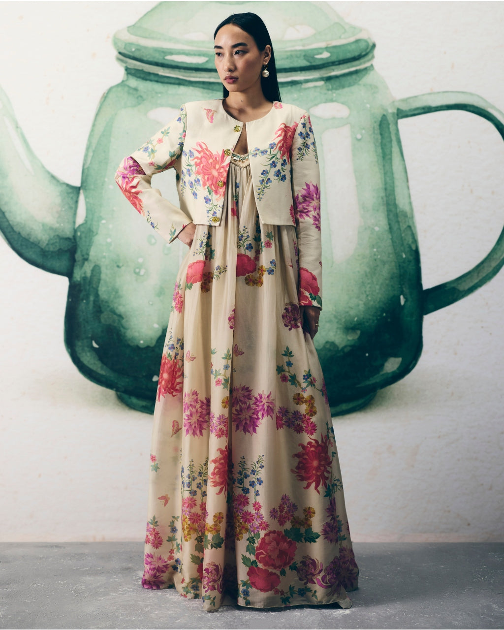 Yume Ivory Jumpsuit Set By KYNAH, Luxury Indian Fashion & Bridal Wear