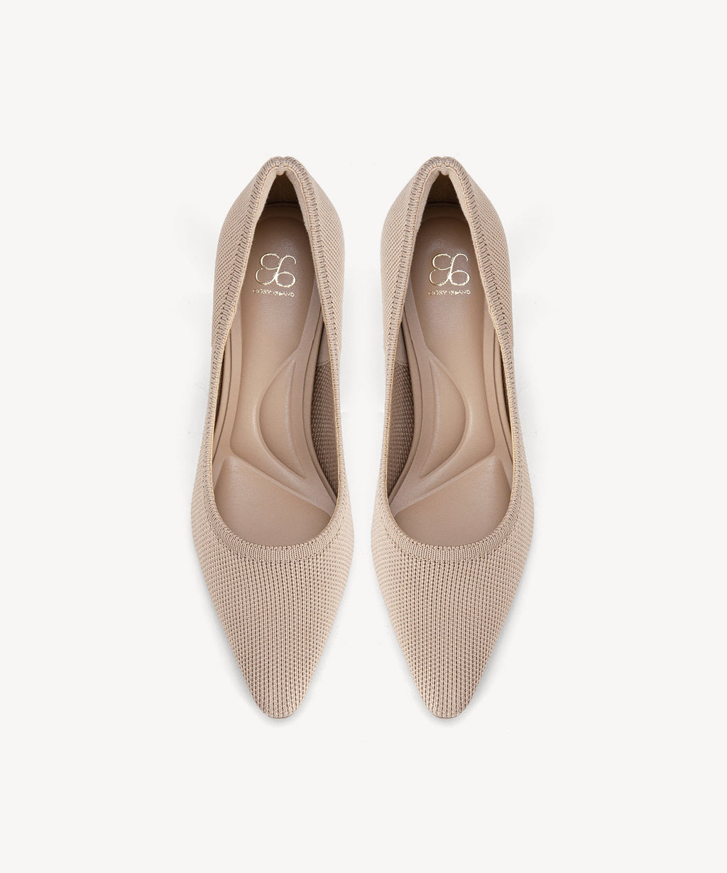 SerenTouch Pointed Toe Heeled Pump