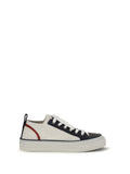 Brunello Cucinelli Cotton Knit and Suede Sneaker — White
