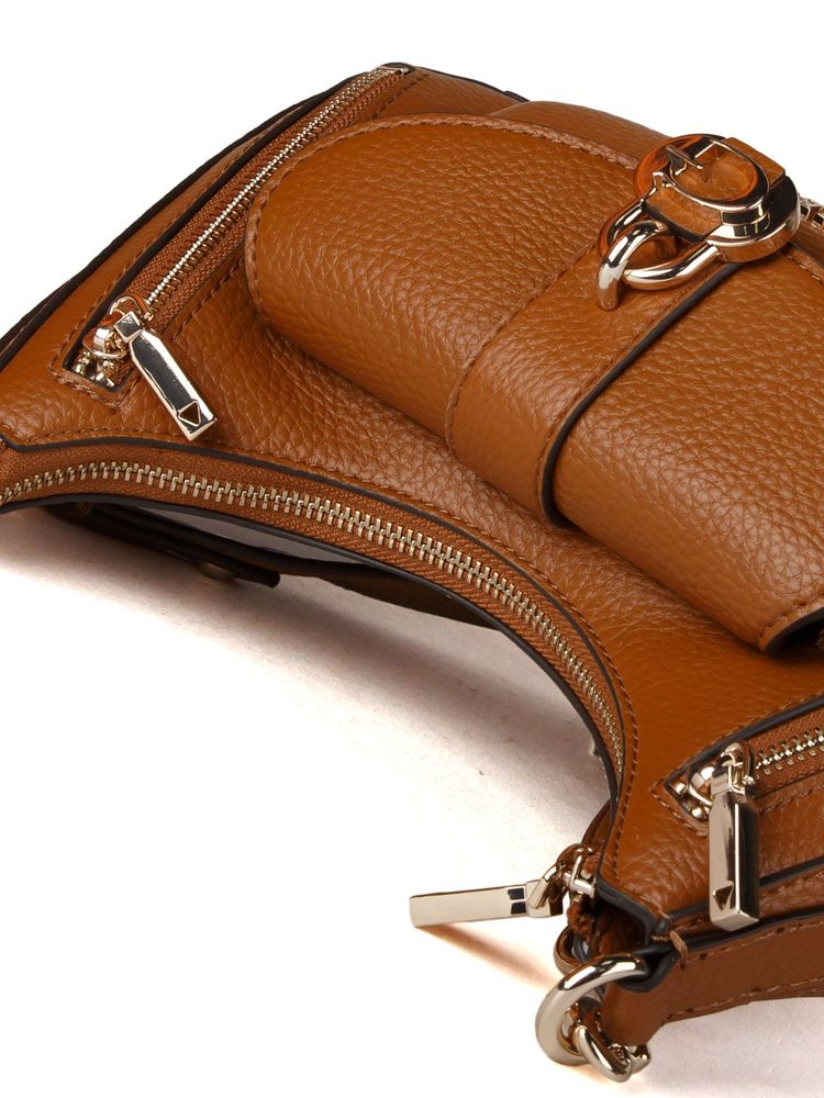 Guess Jessa Shoulder Bag — Caramel