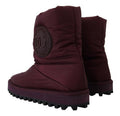 Men's Bordeaux Nylon Boots Padded Mid Shoes