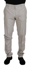 Men's Silk Chino Beige Polyester