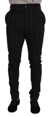 Black Wool Chino Formal Men Pants