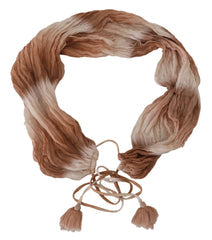 Women's Multicolor Silk Wrap Shawl Foulard Scarf