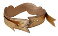 Women's Gold Leather Love Patch Bag Shoulder Strap