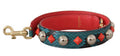 Women's Green Crystals Leather Bag Shoulder Strap