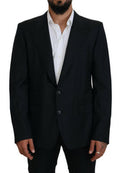 Men's Dark Blue Wool Formal Sicilia Blazer Clothing