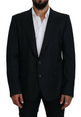 Men's Dark Blue Wool Formal Sicilia Blazer Clothing