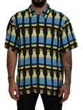 Men's Multicolor Printed Viscose Casual Shirt