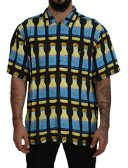 Men's Multicolor Printed Viscose Casual Shirt