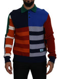 Men's Striped Virgin Wool Sweater Multicolor