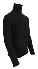 Men's Wool Knit Turtleneck Brown