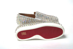Women's White Ab-Clear Ab Roller Boat Woman Flat Sneaker