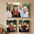 Fotos Personalizadas Lienzos Decoración Moderna para el Hogar Set de 3 Regalo de Graduación para Graduados