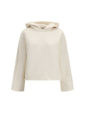 Max Mara Pure Cotton-Blend Hoodie — Beige