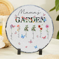 Personalizado Jardín de Mamá 1-8 Nacimiento Flores Nombres Losa de Piedra Decoración del Hogar Día de la Madre Cumpleaños Regalo para Mamá Abuela