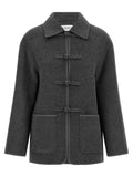 Rohe Wool-Cashmere Pankou Closure Coat — Grey