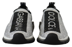 Women's Silver Rhinestones Sorrento Sneakers Shoes