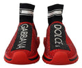 Women's Red Bling Sorrento Sneakers Socks Shoes Cotton