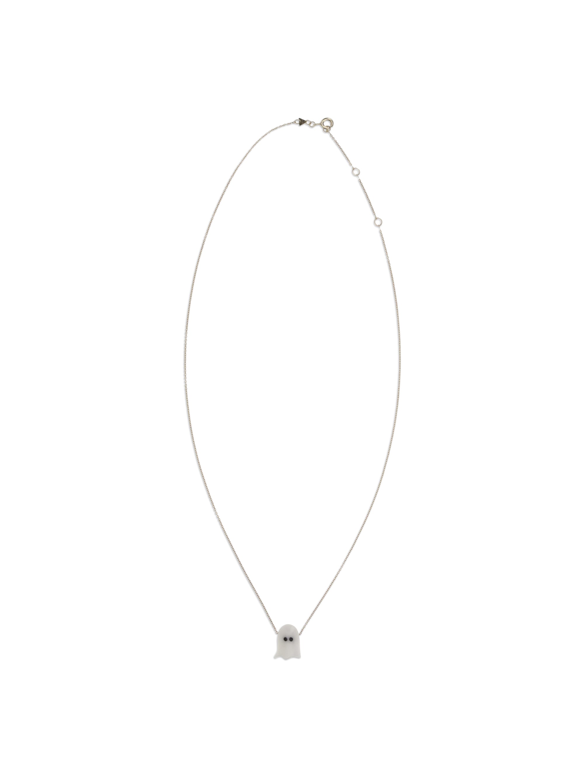 Aliita Ghost-Shaped Pendant Necklace — Yellow