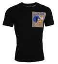 Men's Black Sneak Peek Cotton Short Sleeve T-Shirt