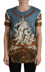 Women's Multicolor Dg Logo Angel Printed Shirt Top Cotton