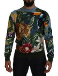 Men's Multicolor Jungle Wool Pullover Logo Sweater Clothing