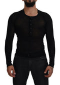 Men's Cashmere Button Cardigan Black