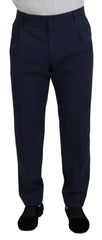Men's Dark Blue Cotton Chino Formal Pants